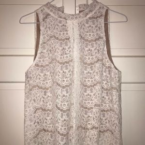 White Lace Tank Top